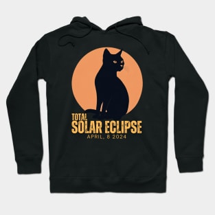 TOTAL SOLAR ECLIPSE 2024 MOON CAT Hoodie